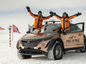 An EV completed the first-ever drive from magnetic North Pole to South Pole