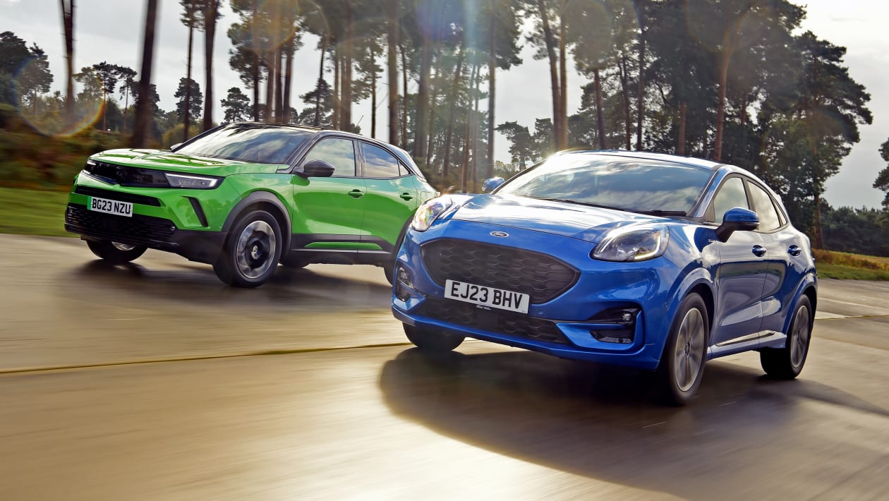 Ford Puma vs Vauxhall Mokka: two best-selling crossovers clash