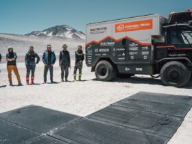 This solar electric truck climbed the world’s highest volcano and set a new record [video]