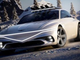 Genesis teases X Snow Speedium EV concept ripping across icy terrain