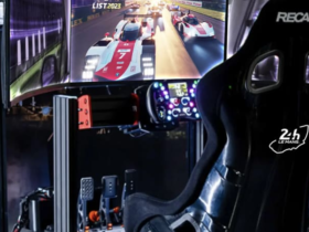 Recaro's new seat tech adds track feel to the sim experience at CES