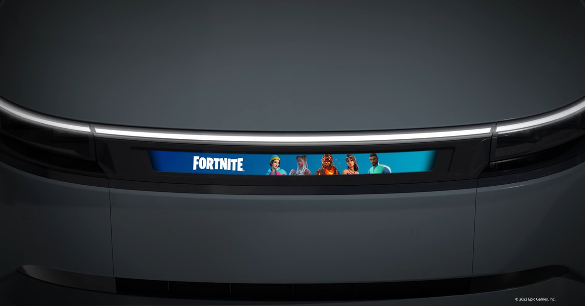 Sony brings Fortnite to the car (bumper)