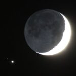 A Jaw-Dropping Crescent Moon Meets Jupiter: The Night Sky This Week