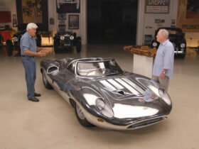 Jay Leno samples a near-perfect Jaguar XJ13 replica