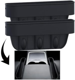 SOMAHEL Soft Car Seat Gap Filler, Anti Drop,Anti Scratch Soft Silicone Storage Box for Car Seat Gap