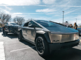 Tesla Cybertruck Tows Model S To The Track, Then Laps It In Baja Mode