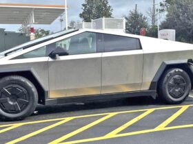 Tesla’s new Cybertruck wheel caps are not easy on the eyes