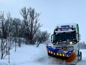 The world’s first semi electric truck with 1,000 kWh capacity is plowing snow in Norway like a boss