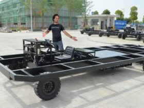 This DIY electric parade float chassis could be any vehicle you want it to be