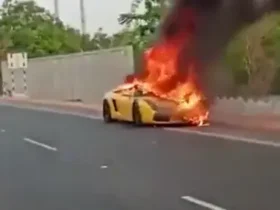 Car Salesman Burns Down Lamborghini In Commission Dispute With Colleague