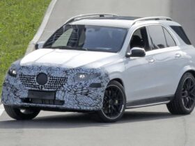 New 2024 Mercedes GLE facelift spied testing - pictures