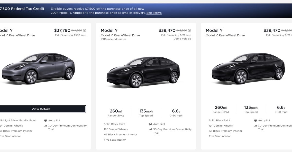 Tesla (TSLA) turns to deep discounts as inventory piles up