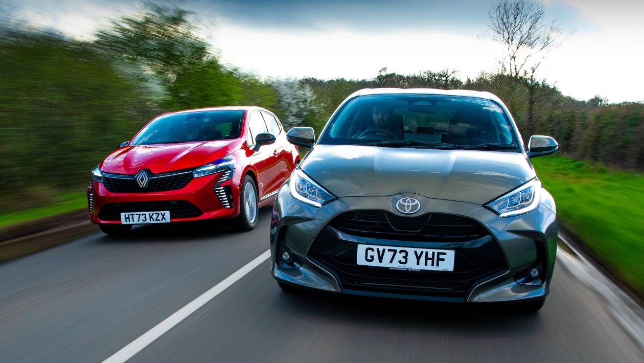 Toyota Yaris vs Renault Clio 2024 twin test: hybrid supermini battle